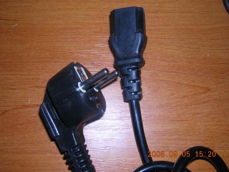 cable secteur avec terre